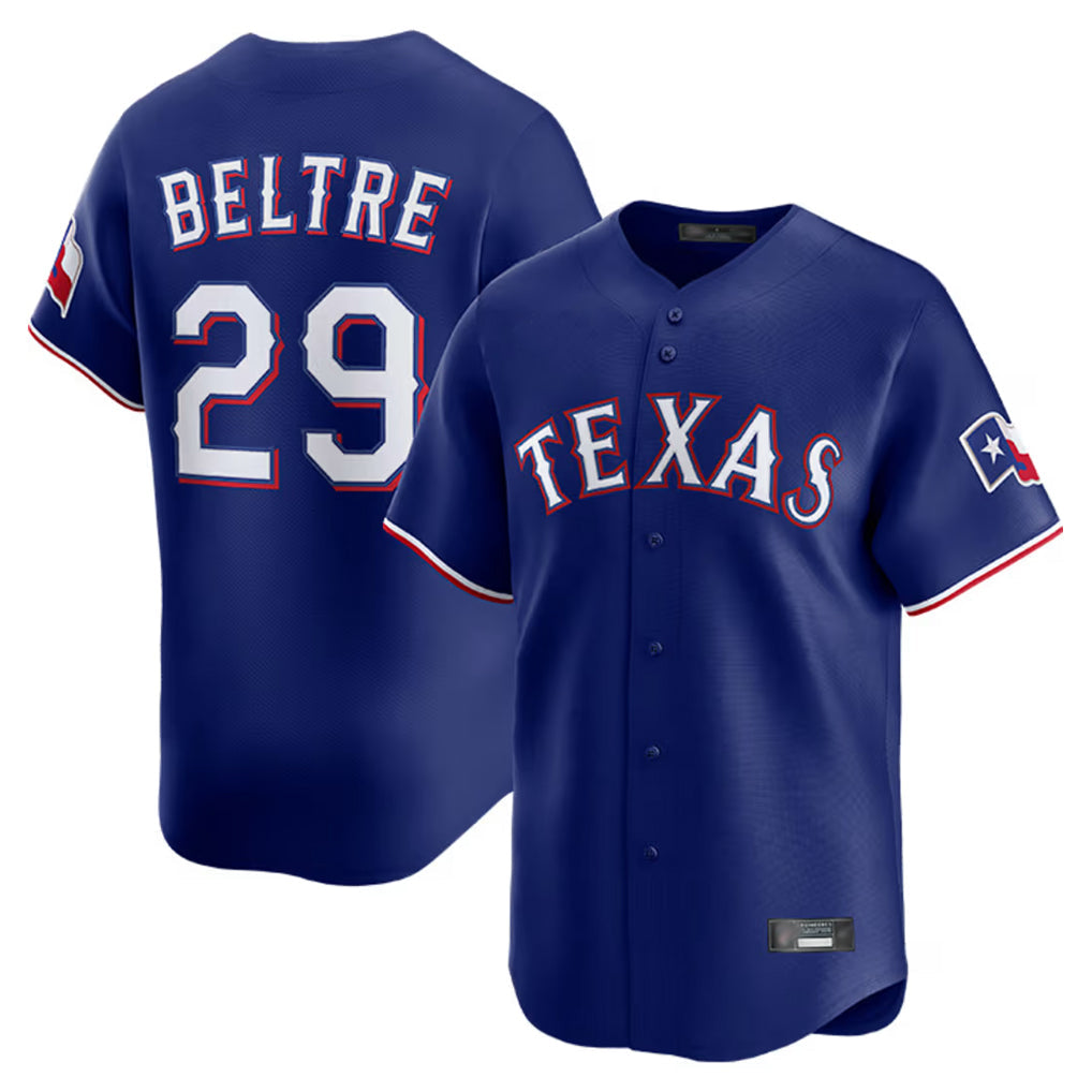 Punc T.Rangers #29 Adrian Beltre Player Royal Home Limited Stitched Jerseys
