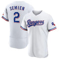 Punc T.Rangers #2 Marcus Semien Player Gold Collection Limited White Elite Stitched Jerseys