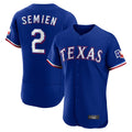 Punc T.Rangers #2 Marcus Semien Player Royal Elite Home Limited Stitched Jerseys