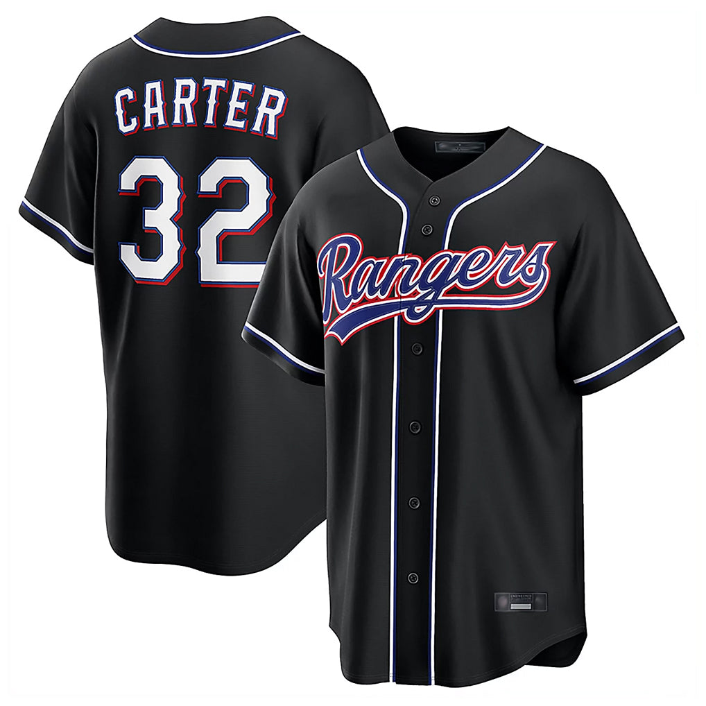 Punc T.Rangers #32 Evan Carter Player Black 2026 Out Fashion Replica Stitched Jerseys