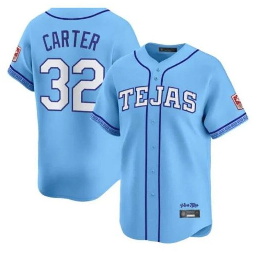 Punc T.Rangers #32 Evan Carter Player Blue 2026 City Connect Premier Stitched Jerseys