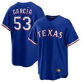 Punc T.Rangers #53 Adolis Garcia Player Royal Home Limited Game Stitched Jerseys