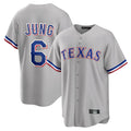 Punc T.Rangers #6 Josh Jung Player Gray Limited Home Stitched Jerseys