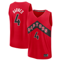 Punc T.Raptors #4 Scottie Barnes Red Fast Break Replica Jerseys - Icon Edition