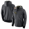 Punc T.Titans Light Gray Pullover Hoodies Home Game Blank Player Stitched Jerseys