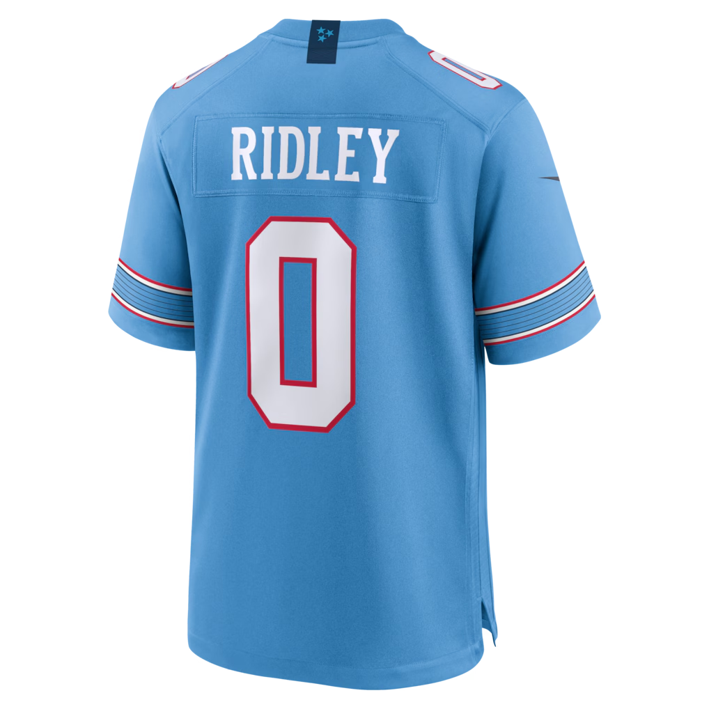 Punc T.Titans #0 Calvin Ridley Light Blue Game Stitched Jerseys