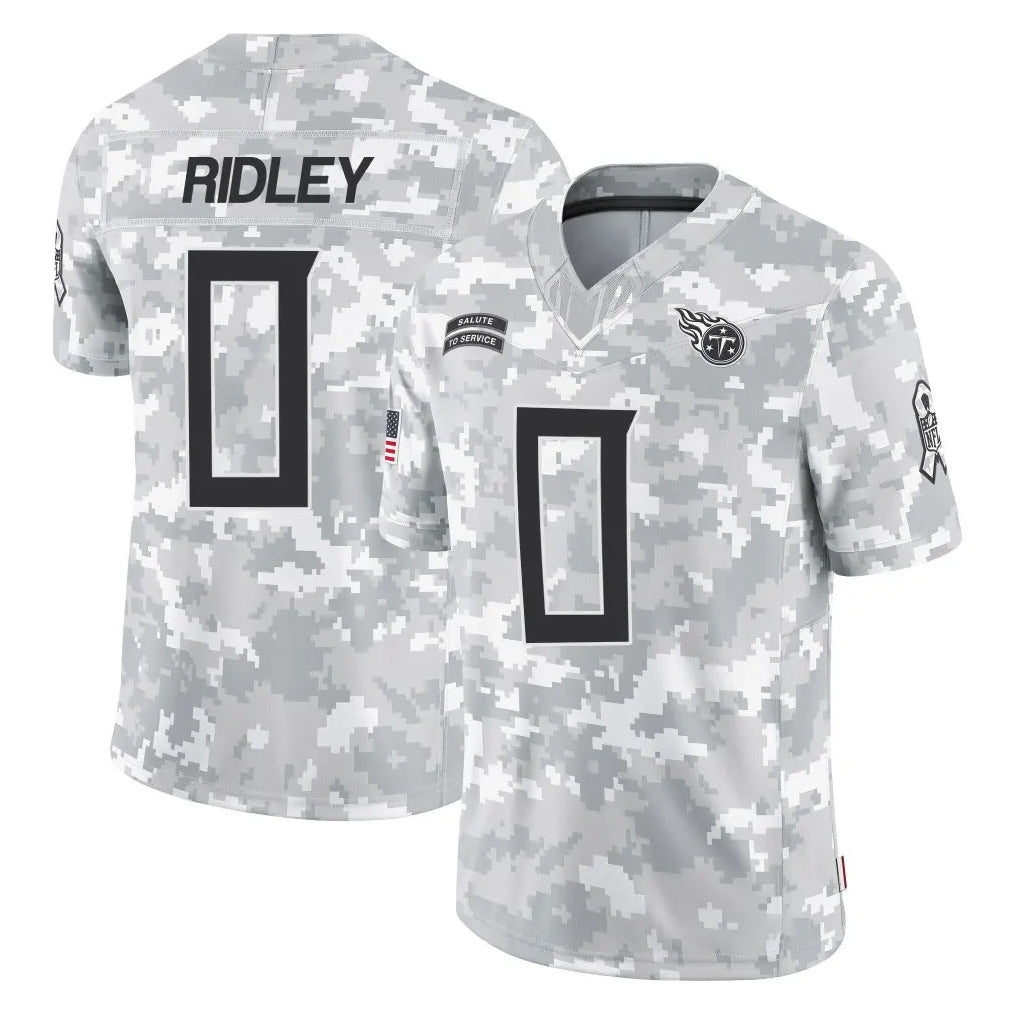 Punc T.Titans #0 Calvin Ridley Player Arctic Camo Limited Salute to Service Home Game Stitched Jerseys