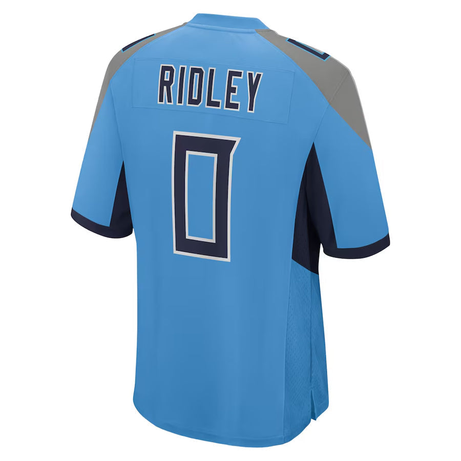 Punc T.Titans #0 Calvin Ridley Player Light Blue Home Game Stitched Jerseys