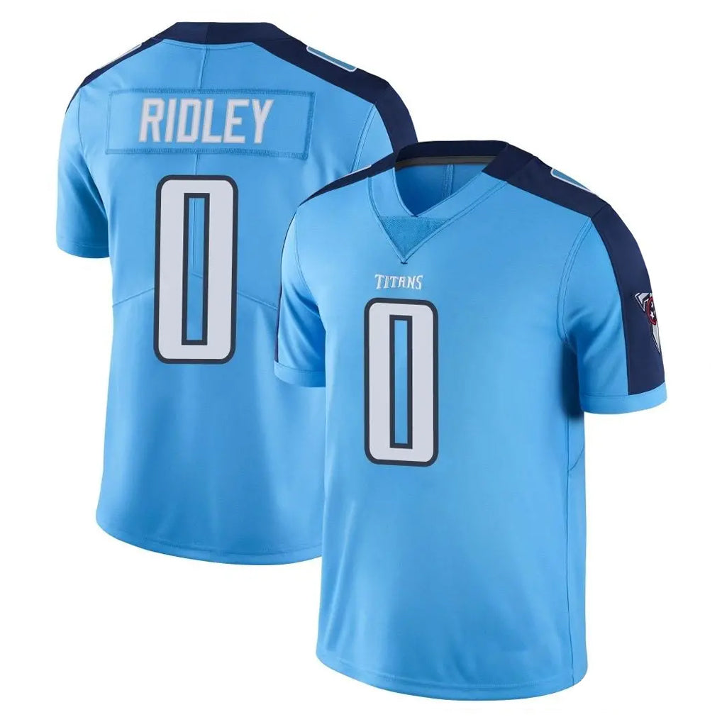 Punc T.Titans #0 Calvin Ridley Player Light Blue Limited Color Rush Home Game Stitched Jerseys