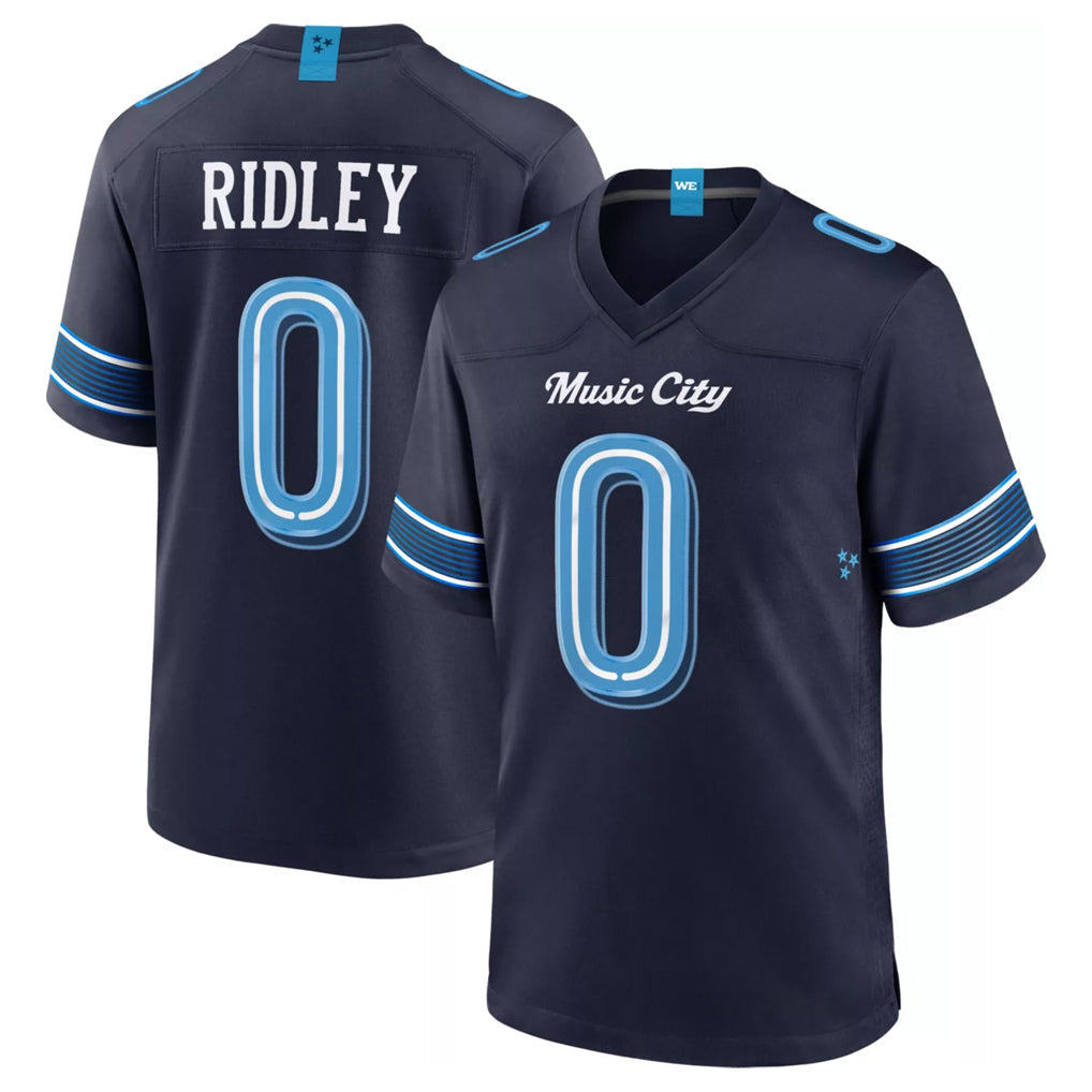 Punc T.Titans #0 Calvin Ridley Player Navy 2026 Rivalries Collection Home Game Stitched Jerseys