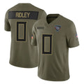 Punc T.Titans #0 Calvin Ridley Player Olive Limited 2025 Salute to Service Home Game Stitched Jerseys