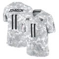 Punc T.Titans #11 Jermaine Johnson II Player Arctic Camo Limited Salute to Service Home Game Stitched Jerseys