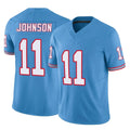 Punc T.Titans #11 Jermaine Johnson II Player Light Blue Limited Vapor F.U.S.E. Home Game Stitched Jerseys