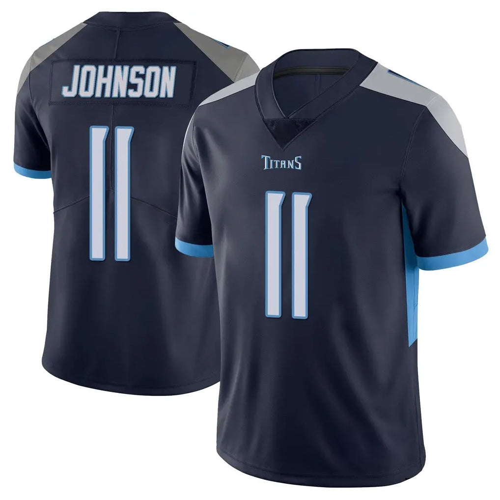 Punc T.Titans #11 Jermaine Johnson II Player Navy Limited Vapor Untouchable Home Game Stitched Jerseys