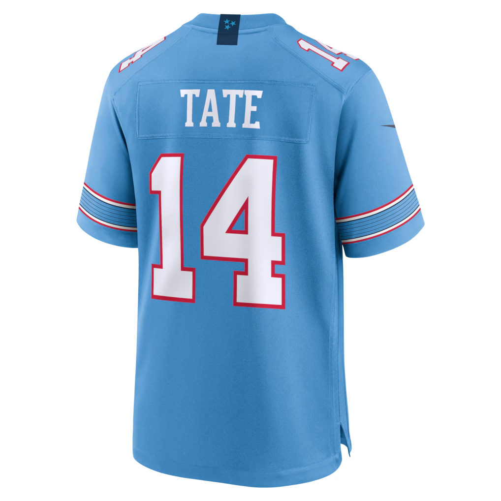 Punc T.Titans #14 Carnell Tate Light Blue 2026 Draft First Round Pick No. 4 Team Game Stitched Jerseys