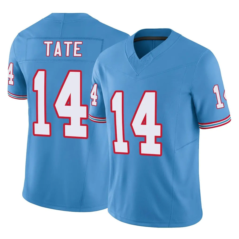 Punc T.Titans #14 Carnell Tate Player Light Blue Limited Vapor F.U.S.E. Home Game Stitched Jerseys