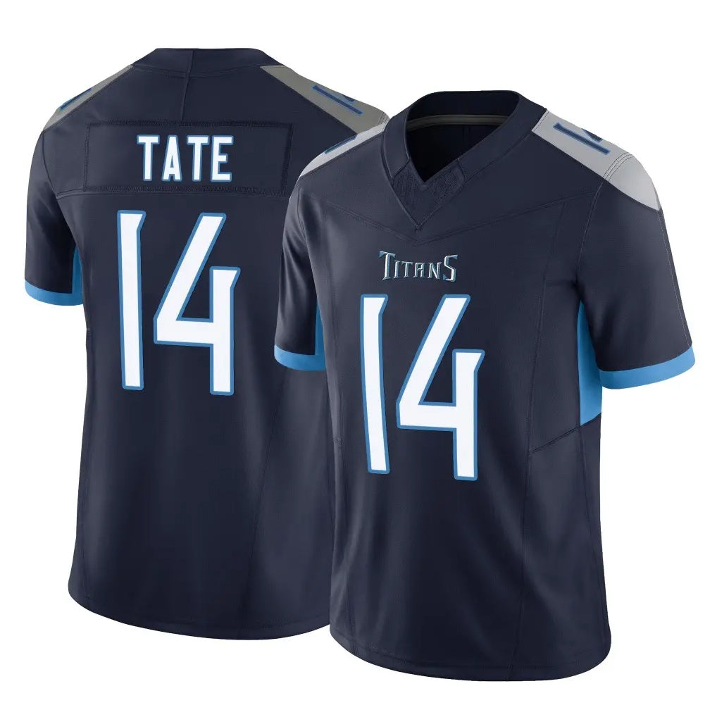 Punc T.Titans #14 Carnell Tate Player Navy Limited Vapor F.U.S.E. Home Game Stitched Jerseys
