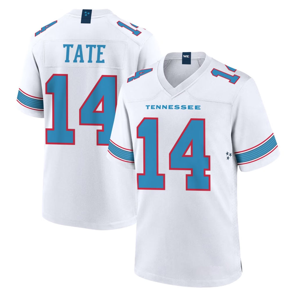 Punc T.Titans #14 Carnell Tate Player White 2026 Game Home Stitched Jerseys