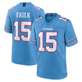 Punc T.Titans #15 Keldric Faulk Player Light Blue 2026 Game Home Stitched Jerseys