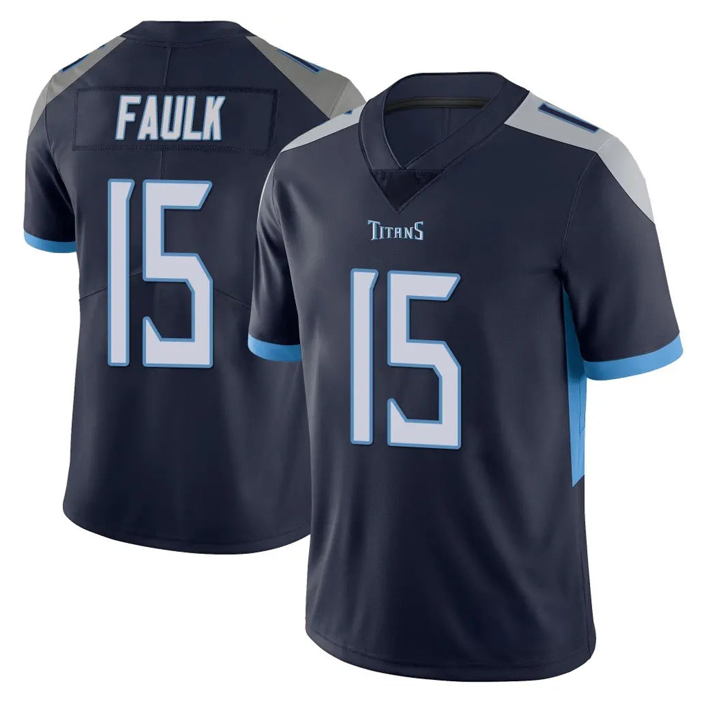 Punc T.Titans #15 Keldric Faulk Player Navy Limited Vapor Untouchable Home Game Stitched Jerseys