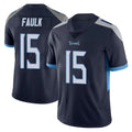 Punc T.Titans #15 Keldric Faulk Player Navy Limited Vapor Untouchable Home Game Stitched Jerseys