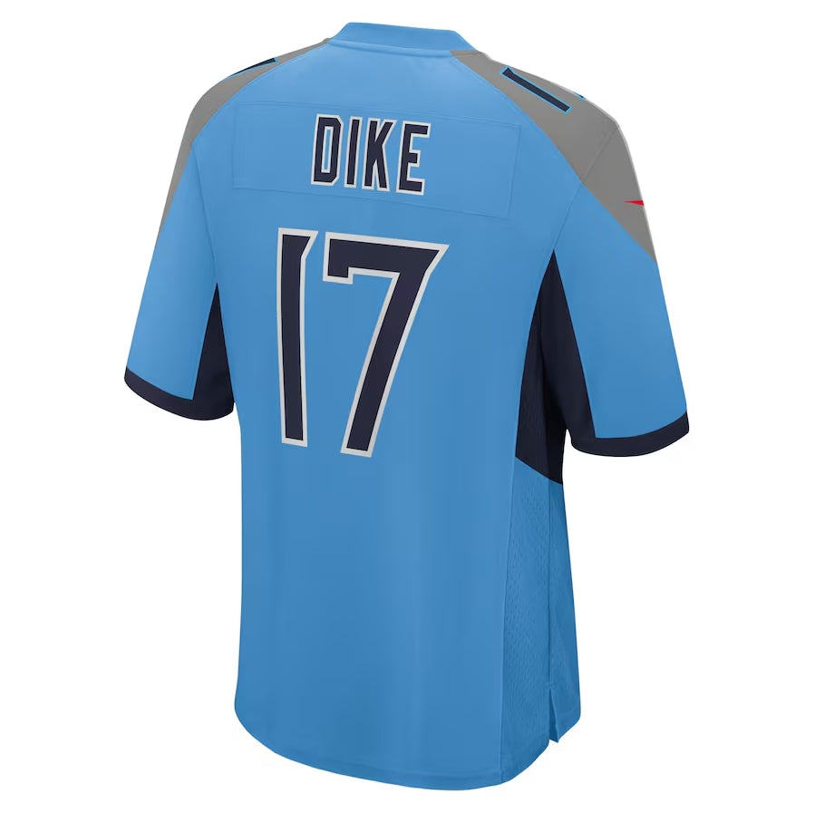 Punc T.Titans #17 Chimere Dike Light Blue Team Game Stitched Jersey
