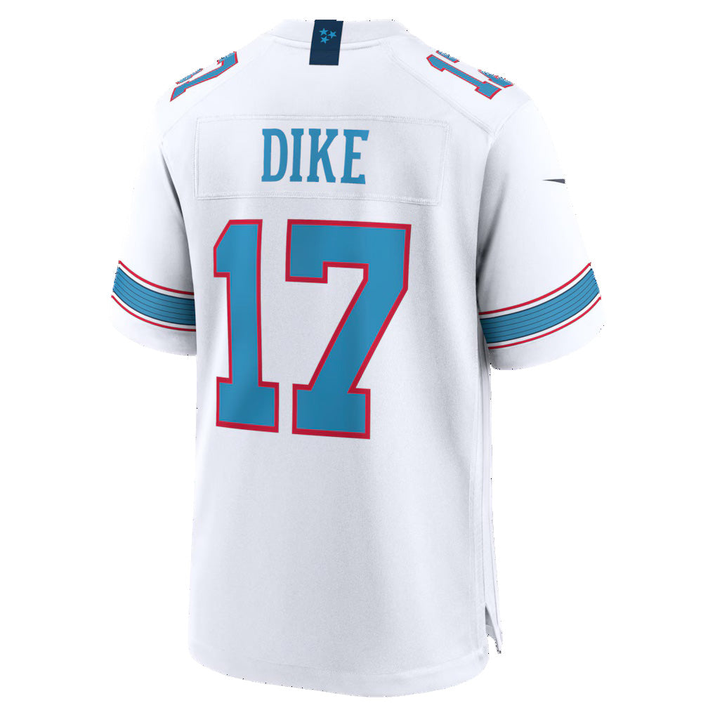 Punc T.Titans #17 Chimere Dike White Game Stitched Jerseys