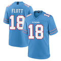 Punc T.Titans #18 Cor'Dale Flott Player Light Blue 2026 Game Home Stitched Jerseys