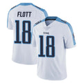 Punc T.Titans #18 Cor'Dale Flott Player White Limited Vapor Untouchable Home Game Stitched Jerseys