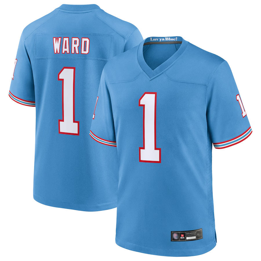 Punc T.Titans #1 Cameron Ward Player Light Blue Replica Limited Game Stitched Jerseys