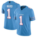 Punc T.Titans #1 Cameron Ward Player Light Blue Team Vapor F.U.S.E. Limited Home Game Stitched Jerseys
