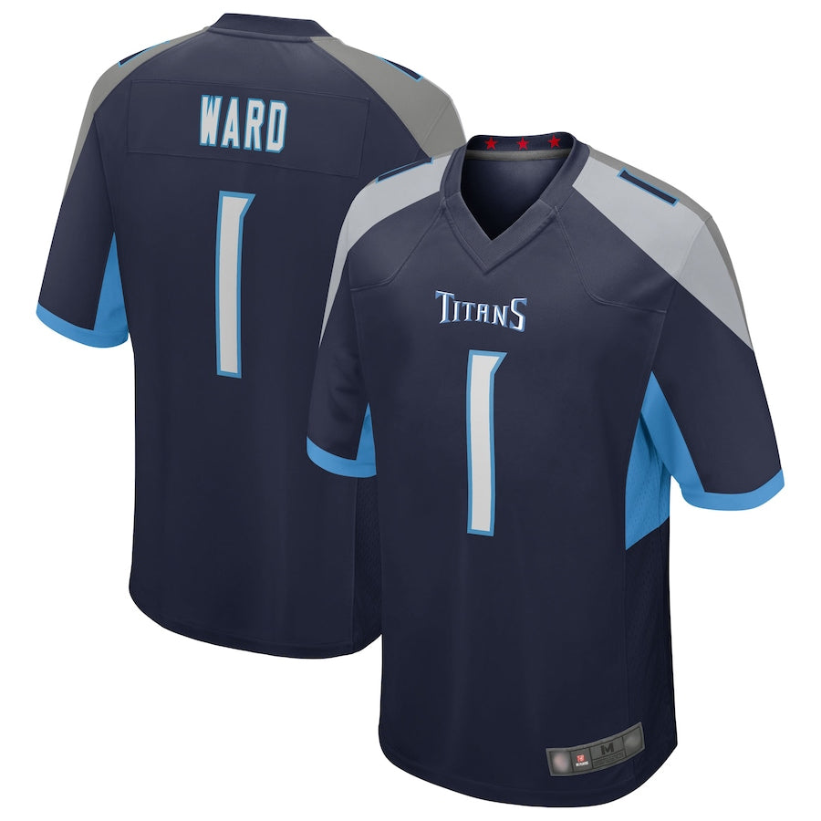 Punc T.Titans #1 Cameron Ward Player Navy Game Stitched Jerseys