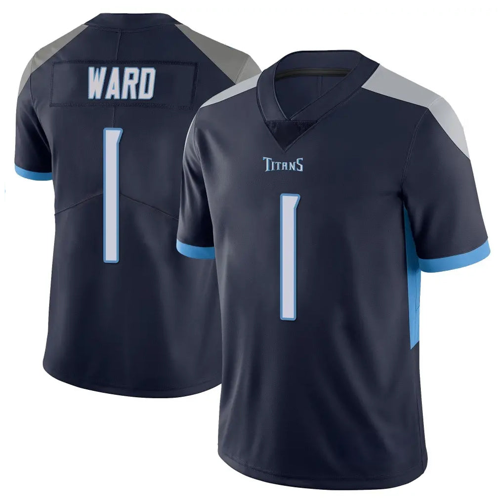 Punc T.Titans #1 Cameron Ward Player Navy Limited Vapor Untouchable Home Game Stitched Jerseys