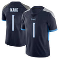 Punc T.Titans #1 Cameron Ward Player Navy Limited Vapor Untouchable Home Game Stitched Jerseys