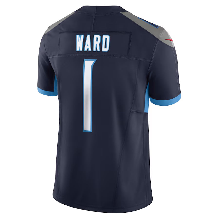 Punc T.Titans #1 Cameron Ward Player Navy Vapor F.U.S.E. Limited Stitched Jerseys