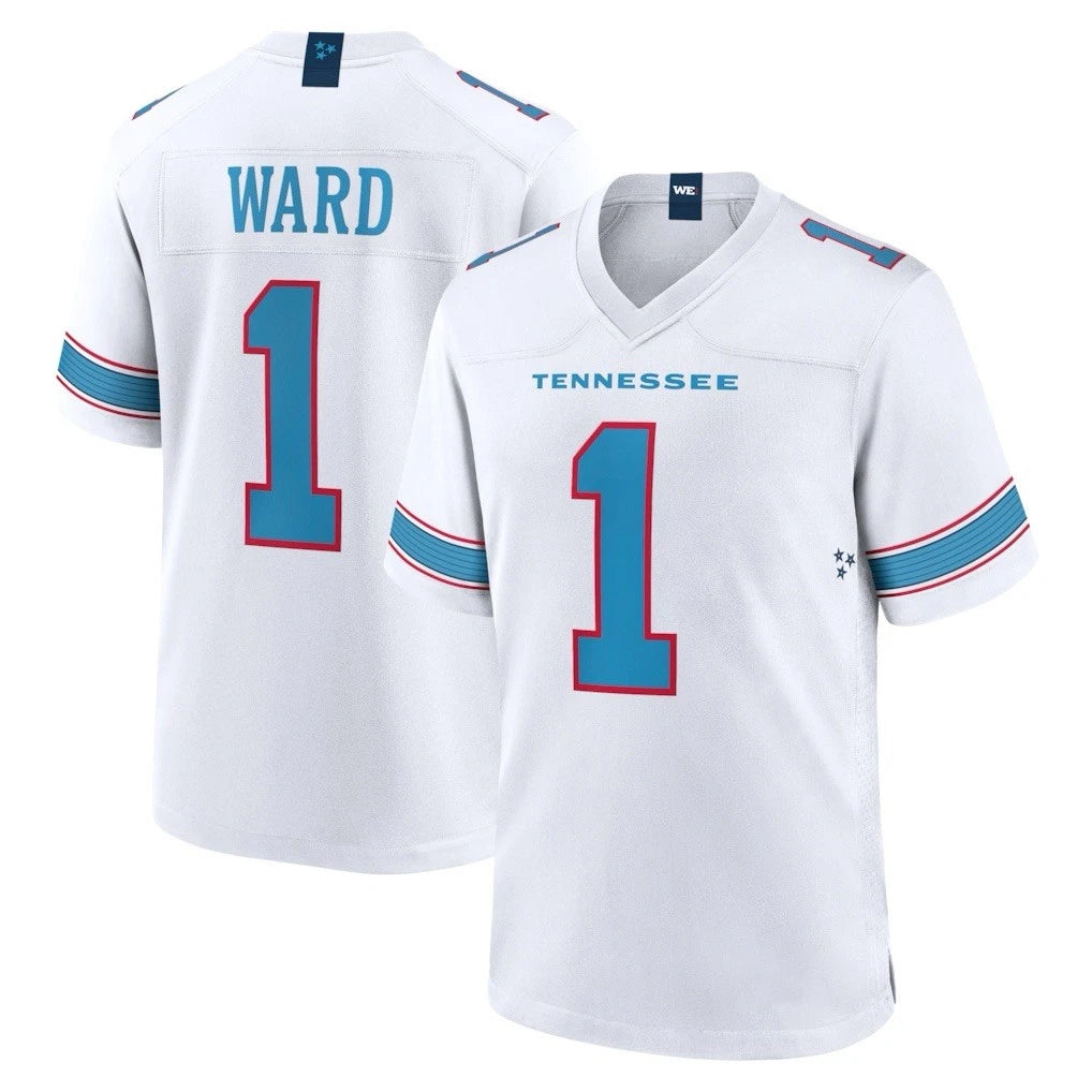 Punc T.Titans #1 Cameron Ward Player White 2026 Game Home Stitched Jerseys