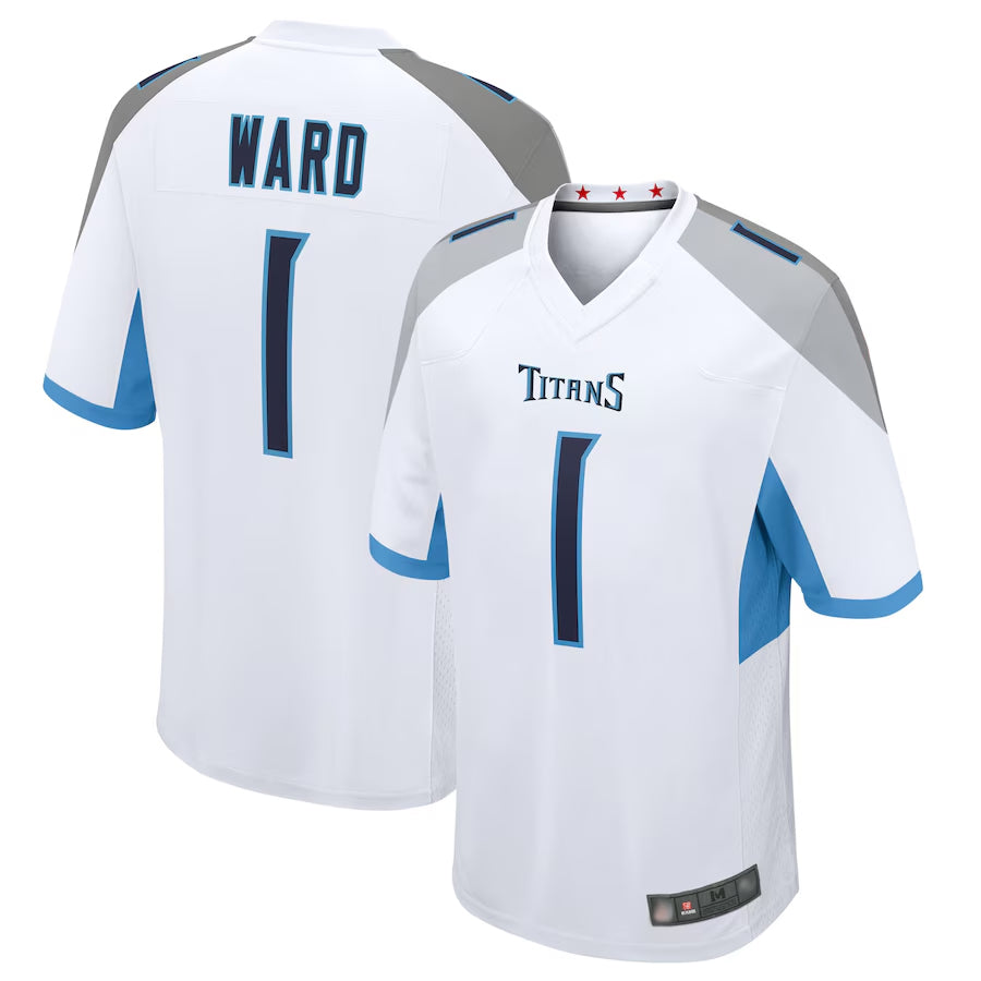 Punc T.Titans #1 Cameron Ward Player White Game Stitched Jerseys