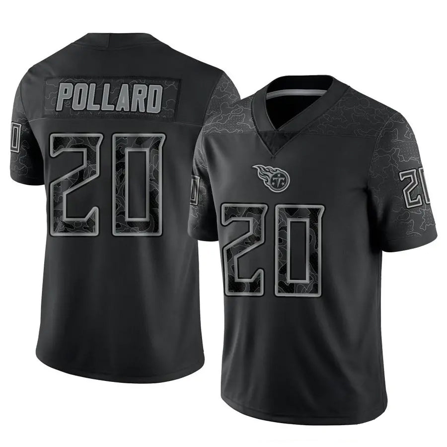 Punc T.Titans #20 Tony Pollard Player Black RFLCTV Limited Stitched Jerseys