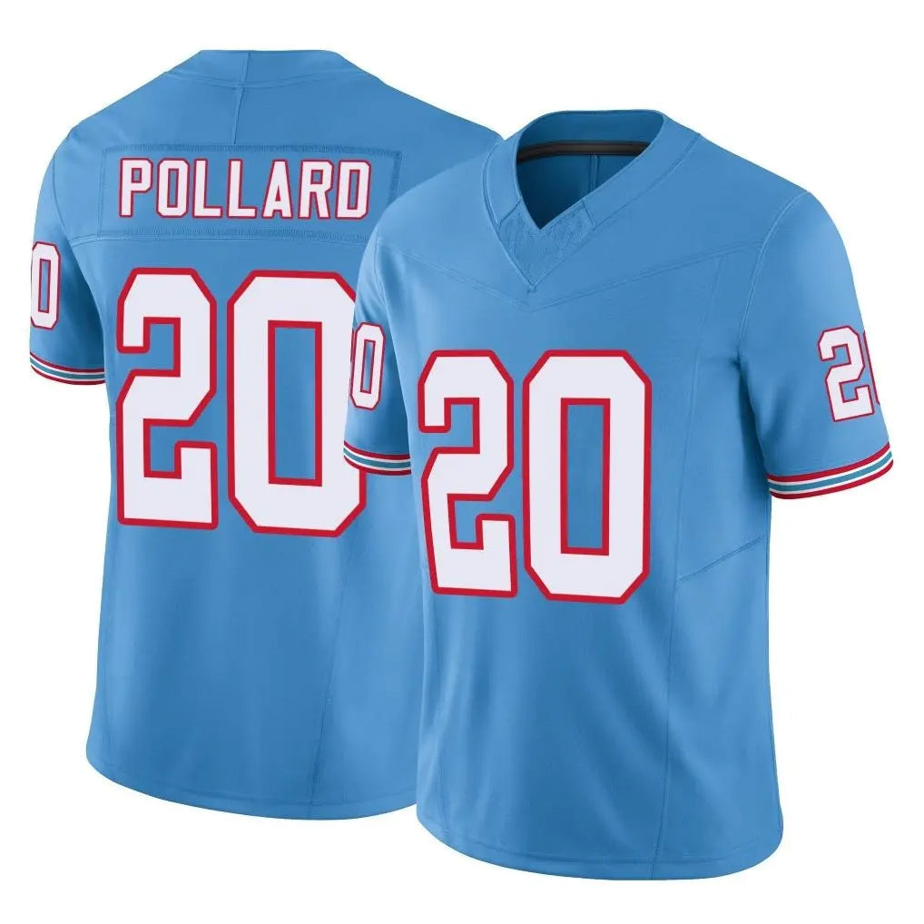 Punc T.Titans #20 Tony Pollard Player Light Blue Limited Vapor F.U.S.E. Home Game Stitched Jerseys