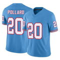 Punc T.Titans #20 Tony Pollard Player Light Blue Limited Vapor F.U.S.E. Home Game Stitched Jerseys