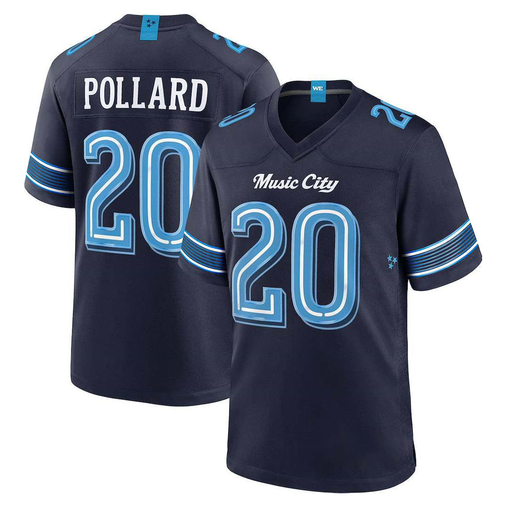 Punc T.Titans #20 Tony Pollard Player Navy 2026 Rivalries Collection Home Game Stitched Jerseys