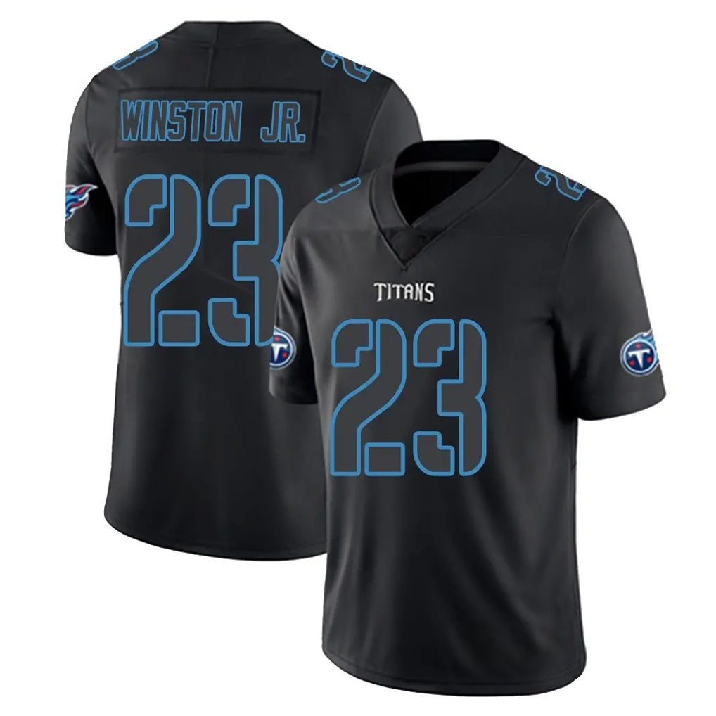 Punc T.Titans #23 Kevin Winston Jr. Player Black Impact Limited Home Game Stitched Jerseys