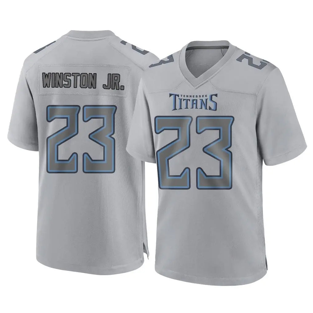 Punc T.Titans #23 Kevin Winston Jr. Player Gray Atmosphere Fashion Home Game Stitched Jerseys