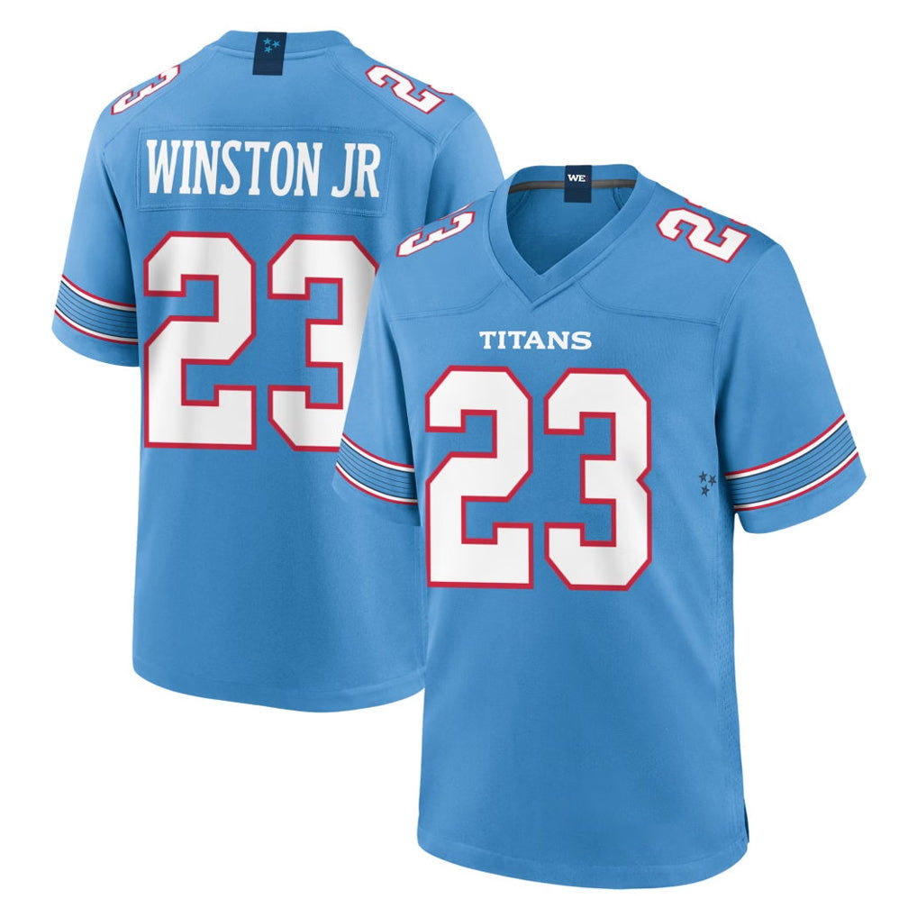 Punc T.Titans #23 Kevin Winston Jr. Player Light Blue 2026 Game Home Stitched Jerseys