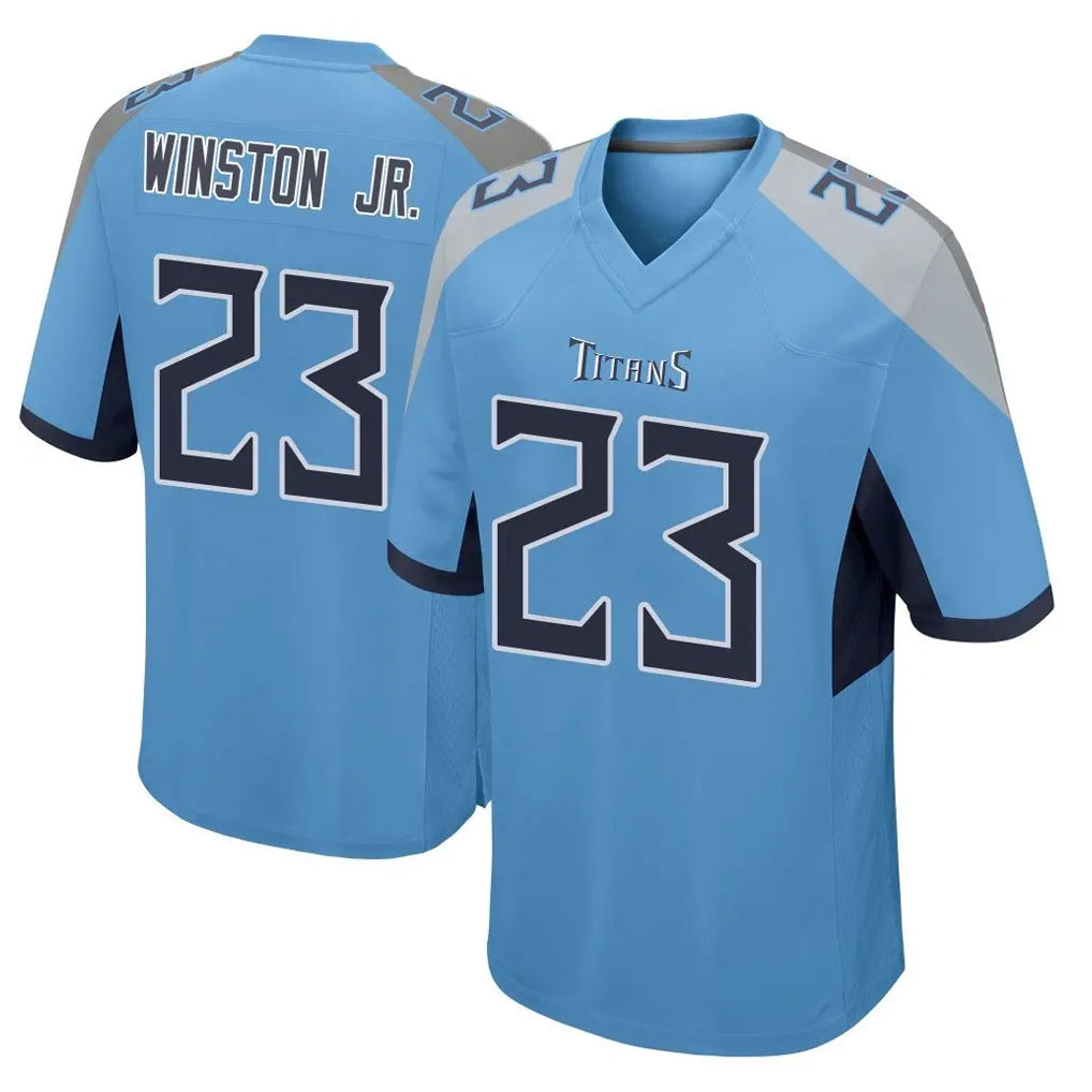 Punc T.Titans #23 Kevin Winston Jr. Player Light Blue Home Game Stitched Jerseys