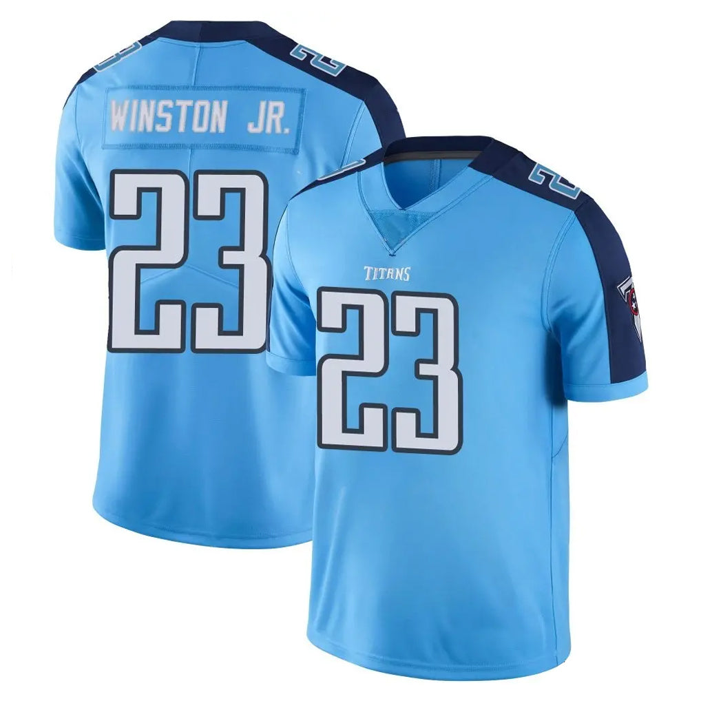 Punc T.Titans #23 Kevin Winston Jr. Player Light Blue Limited Color Rush Home Game Stitched Jerseys