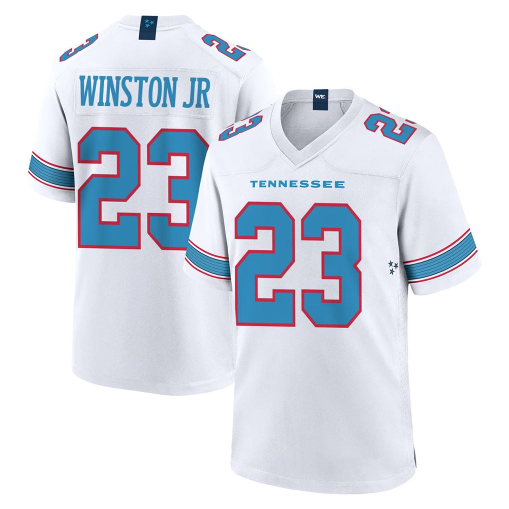 Punc T.Titans #23 Kevin Winston Jr. Player White 2026 Game Home Stitched Jerseys
