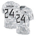 Punc T.Titans #24 Alontae Taylor Player Arctic Camo Limited Salute to Service Home Game Stitched Jerseys