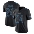 Punc T.Titans #24 Alontae Taylor Player Black Impact Limited Home Game Stitched Jerseys