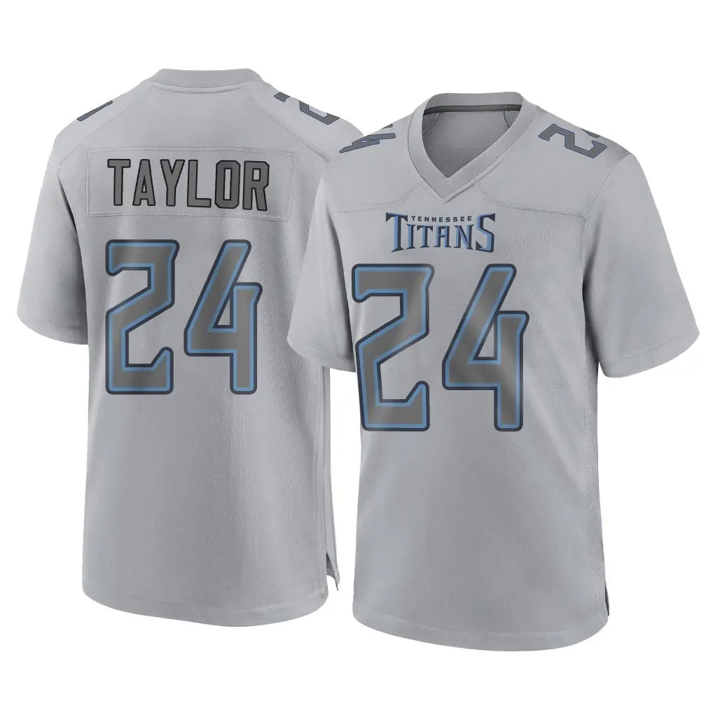 Punc T.Titans #24 Alontae Taylor Player Gray Atmosphere Fashion Home Game Stitched Jerseys
